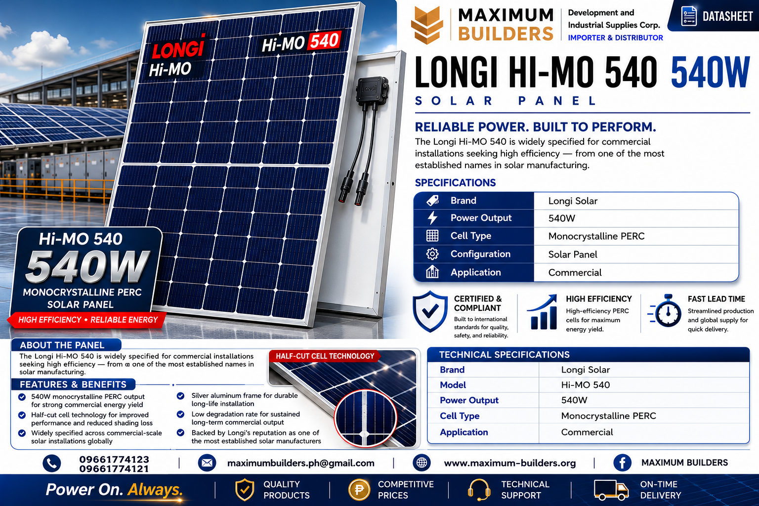 Hi-MO 540 Panel Brochure