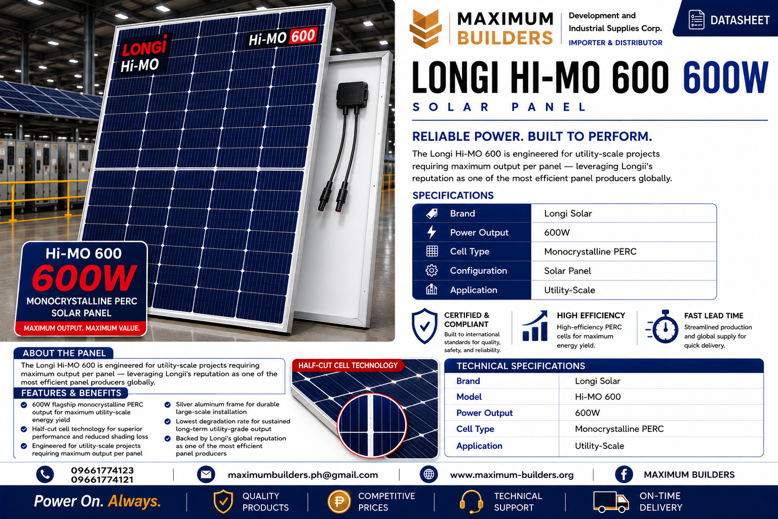 Hi-MO 600 Panel Brochure
